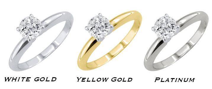 whitegold, yellow gold, platinum