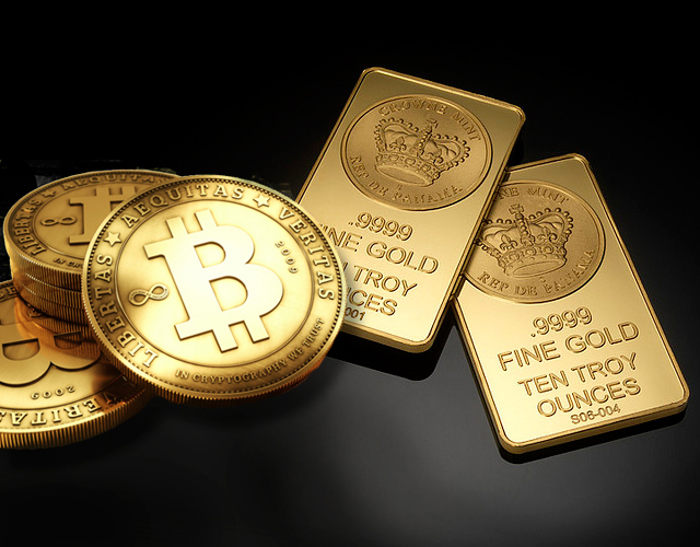 trade bitcoin for gold