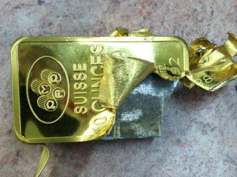 fake gold bar