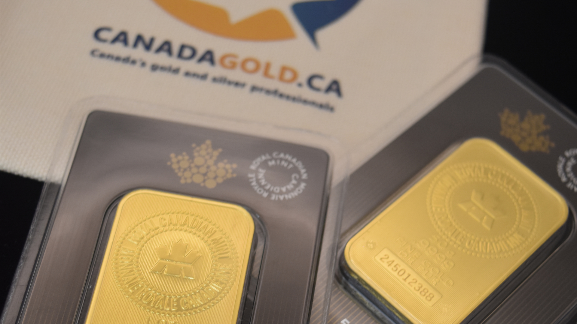 Royal Canadian Mint gold bars